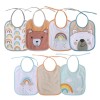 Set 7 Bavete Bumbac Lorelli Fetite, 23x20 cm, Snur, Impermeabile, Protectie Haine, 0 luni+, Multicolor