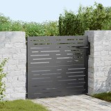 Cumpara ieftin Poartă de grădină, Poartă de grădină 85x100 cm design pătrat din oțel corten