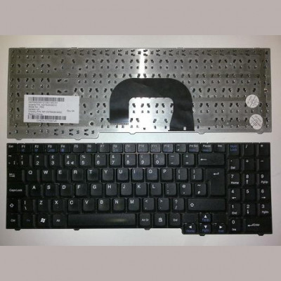 Tastatura laptop second hand Packard Bell MB85 Black Layout UK foto