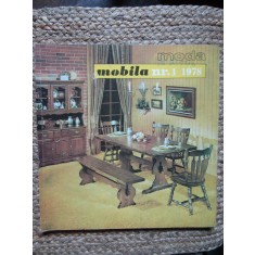 MODA : MOBILA , PUBLICATIE SEMESTRIALA ILUSTRATA , NR. 1 / 1978