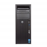 Unitate calculator refurbished HP Z420 workstation Procesor Xeon E5 1620, Memorie RAM 16 GB, SSD 128 GB, DVD-Rom