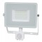 Reflector led smd 30w 6400k ip44 cu senzor miscare - alb