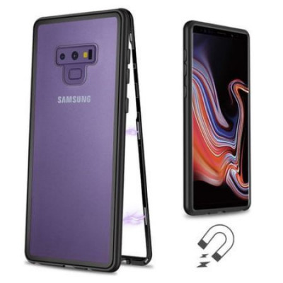 Husa metalica Samsung Galaxy Note 9 Total Protect GloMax spate din sticla folie foto