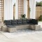 vidaXL Set de canapele pentru grădină 7 pcs Gri deschis Rattan poli 3347152