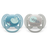 Philips Avent Ultrasoft Premium 6-18m suzetă Animal Boy 2 buc