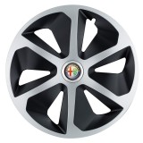 Set 4 capace roti Roco Gri-Negru R17 pentru gama auto Alfa Romeo, Autohelix MSA