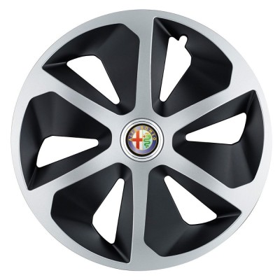 Set 4 capace roti Roco Gri-Negru R17 pentru gama auto Alfa Romeo foto