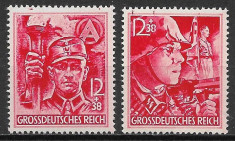 Germania - Reich 1945, serie completa MNH foto