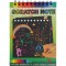 Caiet cu fise razuibile Cyrax, DIY Magic Scratch, 12 File, Curcubeu, Creion din Lemn, Cartonase negre, 14 x 10 cm, verde