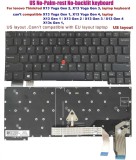 Tastatura Laptop, Lenovo, ThinkPad X13 Yoga Gen 3 Type 21AW, 21AX, iluminata, neagra, layout US