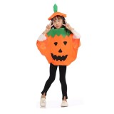 Costum Dovleac IdeallStore&reg; Copii, Unisex, 3+ Ani, Fetru, Multicolor, Halloween/Carnaval, Marime Universala