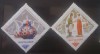 RUSIA 1966 porțelan, curier postas si fata , SERIE 2v. NESTAMPILATA, Nestampilat