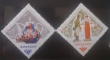Cumpara ieftin RUSIA 1966 porțelan, curier postas si fata , SERIE 2v. NESTAMPILATA