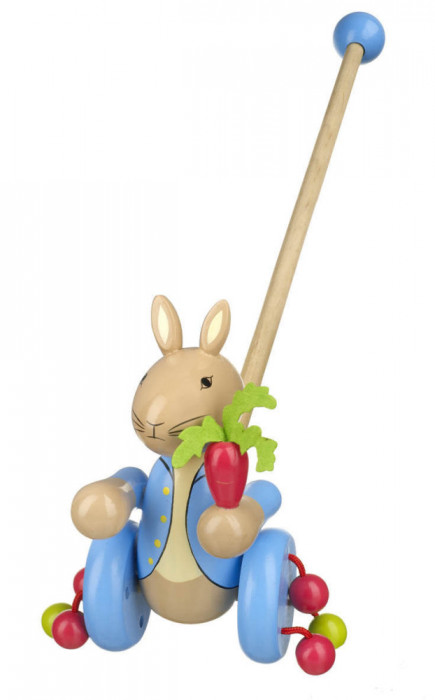 Jucarie de impins Peter Rabbit Orange Tree Toys