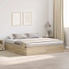 VidaXL Cadru de pat Stejar sonoma 200 x 200 x 31.5 cm Lemn compozit