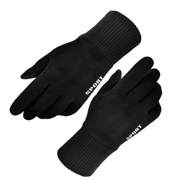 Manusi De Iarna Tactile Unisex Techsuit ST0009, Marime Universala, Negre