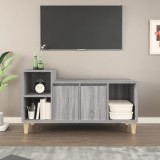 Cumpara ieftin Comodă TV, gri sonoma, 100x35x55 cm, lemn prelucrat