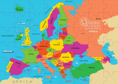 Puzzle geografic - Harta Europei (69 piese) foto