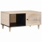 vidaXL Masă de cafea cu raft Bej 80 x 50 x 40 cm Lemn masiv de mango 4018120
