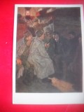 HOPCT 23544 LENIN IN DRUM SPRE PETROGRAD- 1917 -RUSIA -MUZEE - CP PICTURA --NECIRCULATAMUNTII