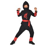 Cumpara ieftin Costum Ninja Warrior pentru copii 3-4 ani 104 cm, Kidmania
