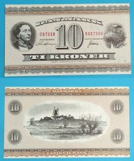 Danemarca 10 Kroner 1973 &#039;Andersen/Berze&#039; aUNC+ serie: C6733B 5067300 p44