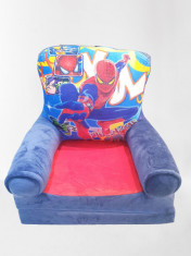 Fotoliu extensibil pentru copii din plus Spiderman 115 cm foto