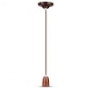 Pendul tavan soclu portelan E27 - maro, V-TAC