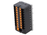 Bloc de distribuție 2,5mm2-6mm2 negru