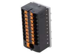 Conector bloc distribuție 2,5mm2-6mm2 negru