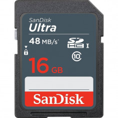 Card Sandisk Ultra SDHC 16GB Clasa 10 48Mbs UHS-I foto