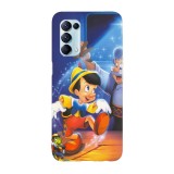Husa compatibila cu Oppo A55, Viceversa, model Pinocchio, Silicon, TPU, Transparent, Carcasa