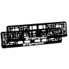 Set 2 Suport Număr &Icirc;nmatriculare Auto Personalizat Stepway, Plastic, Montaj Simplu, Model European, Rezistent