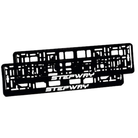 Set 2 suporturi numar inmatriculare personalizat-Stepway