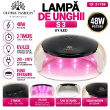Lampă de unghii Led/uv 48W Global Fashion S3, negru