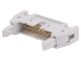 Soclu IDC 16P cu Ejector 2.54mm THT