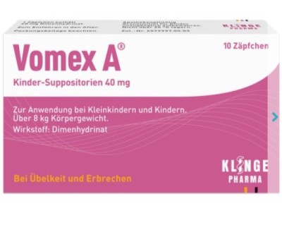 Supozitoare, Vomex A, Klinge Pharma, pentru Copii, Impotriva Raului de Miscare, 40gr, 10 buc foto
