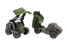 Set doua masinute, echipaj militar, Technok, basculanta si utilaj deszapezitor