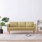 vidaXL Canapea cu 3 locuri, verde, material textil 281358