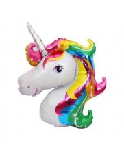 Balon Folie Unicorn Curcubeu 95x120 cm foto