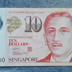 10 Dollars 2008 Singapore - polimer / seria 680990 + patrat