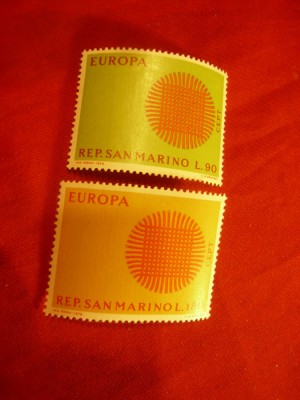 Serie San Marino 1970 Europa CEPT , 2 valori foto