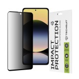 Techsuit - 111D Privacy Full&nbsp;Glue - Xiaomi Redmi Note 14 4G (Regional) / Redmi Note 14 5G - Black