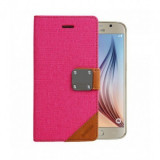 Husa Flip Astrum FC MATTE BOOK Samsung G920 Galaxy S6 Pink, Samsung Galaxy S6, Cu clapeta, Vinyl