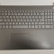 Carcasa superioara cu tastatura palmrest Laptop, Lenovo, V17 G2 ITL Type 82NX, AP26A000110, EC21N000510, HS760, iluminata, fingerprint, Iron Grey, lay