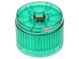 Semnalizator LED Verde 24VDC IP65 &Oslash;70x50mm