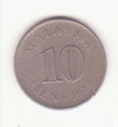 Malayesia 10 sen 1979 foto