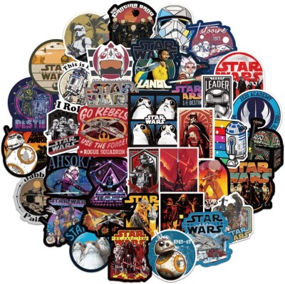 Set Stickere, Star Wars, Razboiul Stelelor, Abtibilduri Rezistente la Apa si Soare, Refolosibile, Di foto