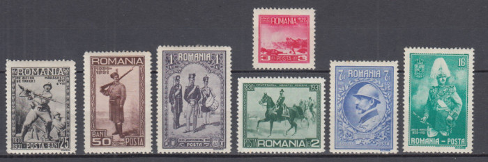 ROMANIA 1931 LP 89 CENTENARUL ARMATEI ROMANE SERIE SARNIERA