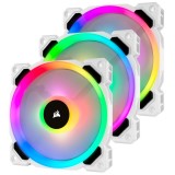 VENTILATOR Corsair, pt carcasa PC, 120 mm, 2200 rpm, LED RGB, 3 ventilatoare, &quot;CO-9050092-WW&quot;
